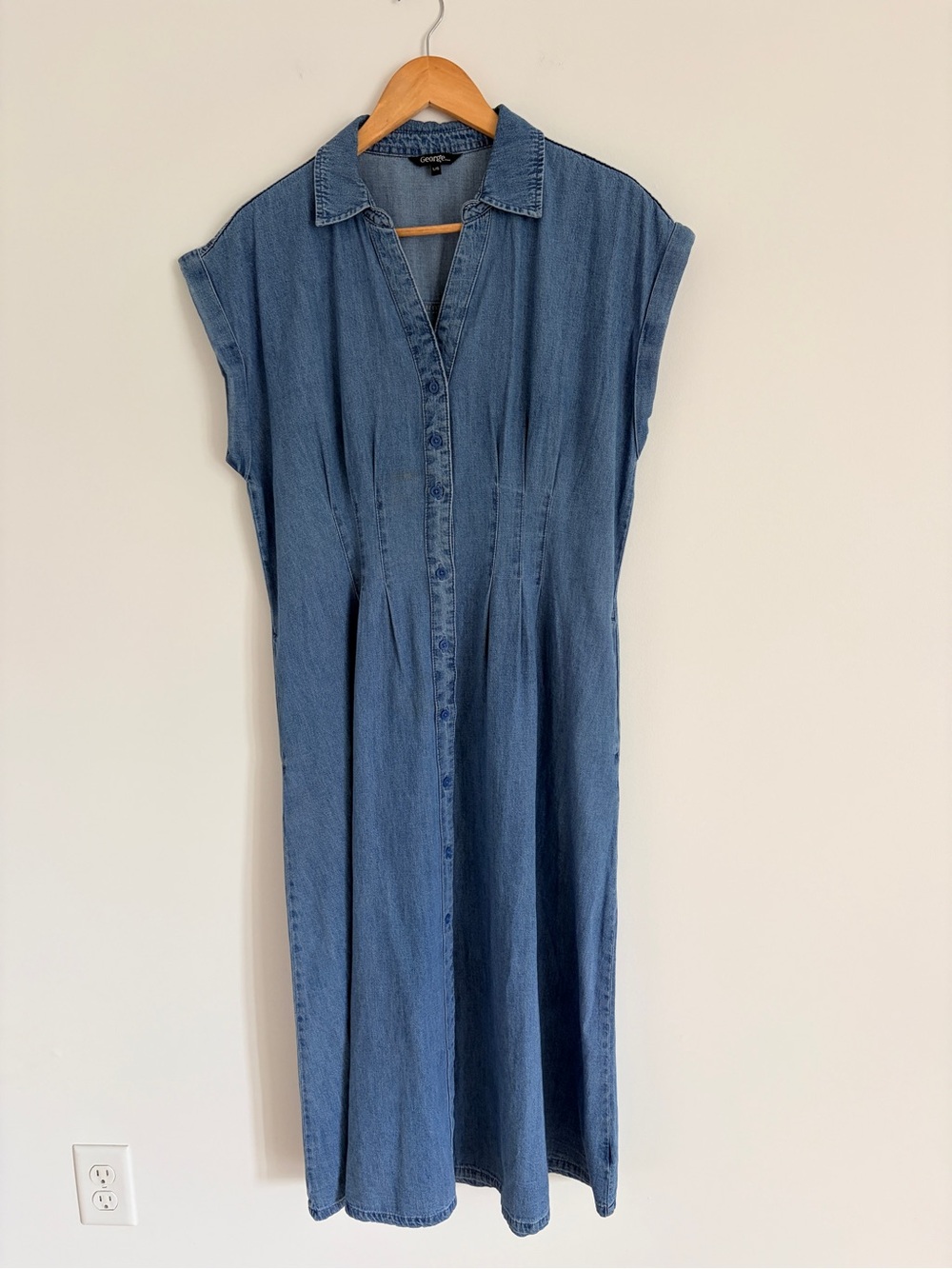 Denim Shirt Long Dress